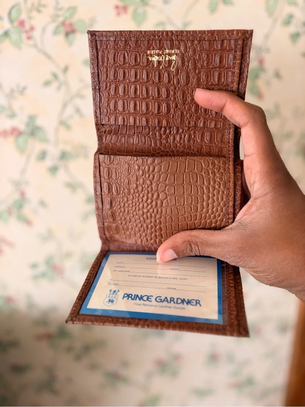 Men’s Vintage pigskin wallet